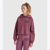 Bluzy sportowe damskie - Bluza damska DIADORA L. HOODIE CROP MANIFESTO - miniaturka - grafika 1