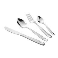 Zestawy sztućców - cofi1453® 24-elementowy zestaw sztućców elegancki design trwałe zastosowanie w domu nóż widelec łyżka łyżeczka satynowy motyw 3 - miniaturka - grafika 1