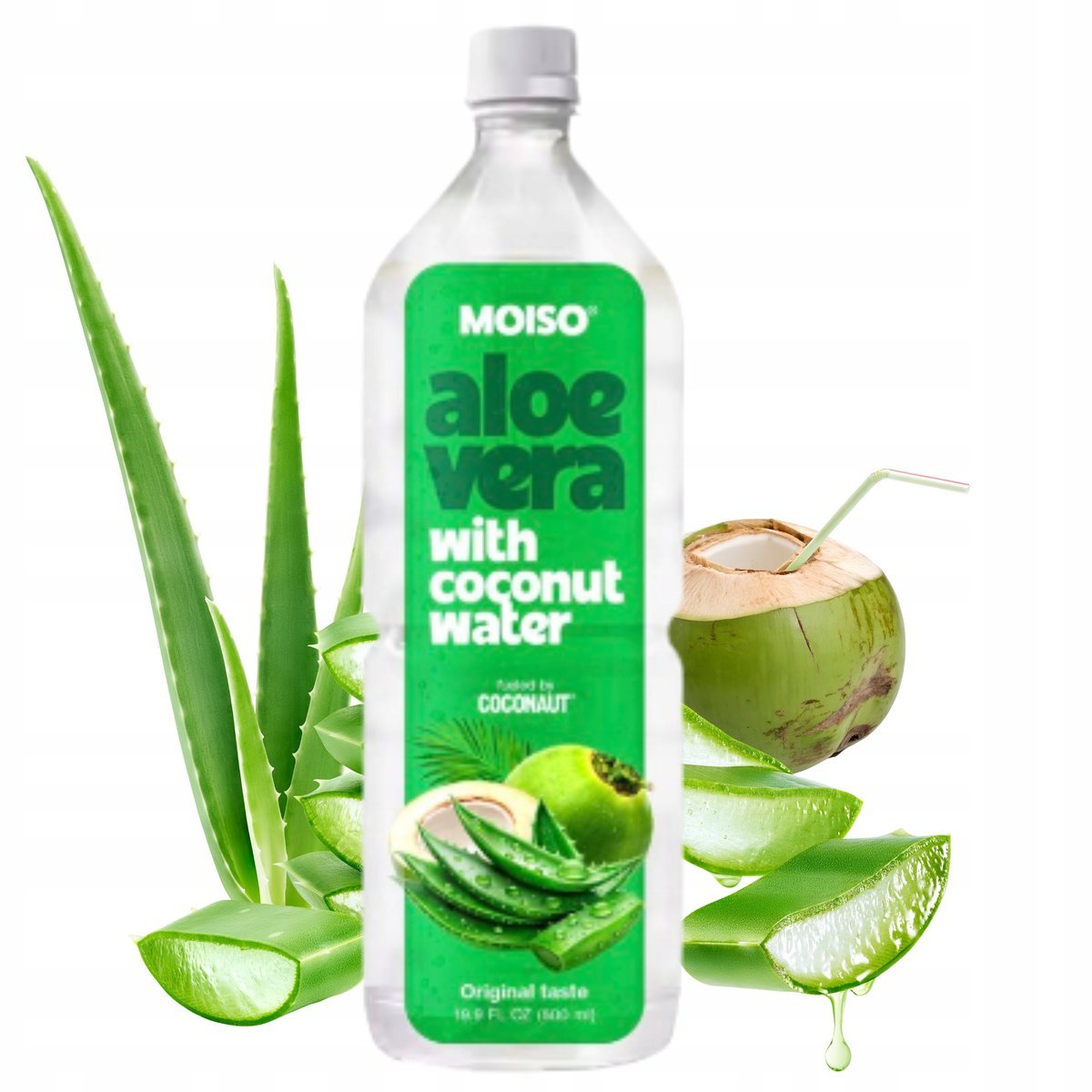 Coconaut Moiso Napój Aloe Vera Aloesowy Z Wodą Kokosową Naturalny 500 ml
