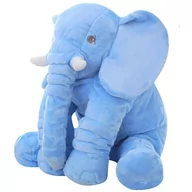 Maskotki i pluszaki - Poduszka podusia SŁOŃ SŁONIK maskotka PLUSZOWY miś NIEBIESKI U987N - miniaturka - grafika 1