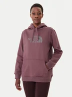 Bluzy damskie - The North Face Bluza Drew Peak NF0A89EH Bordowy Regular Fit - miniaturka - grafika 1