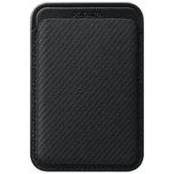 Portfele - Etui portfel PITAKA Woven Wallet MagSafe Czarnoszary - miniaturka - grafika 1