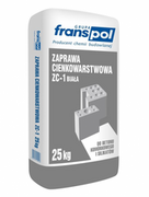 Zaprawy budowlane - Ceresit FRANSPOL Franspol ZC-1 cienkowarstwowa biała 25kg - miniaturka - grafika 1
