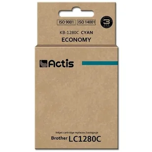 Tusz ACTIS do Brother LC1280C Błękitny 19 ml KB-1280C - Tusze zamienniki - miniaturka - grafika 1