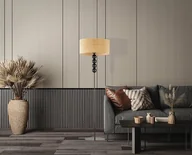 Lampy stojące - Boho lampa stojąca do salonu z kulkami BERMUDY BOHO - miniaturka - grafika 1