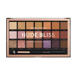 Profusion Nude Bliss Eyeshadow Palette paleta 21 cieni do powiek z pędzelkiem - Cienie do powiek - miniaturka - grafika 1
