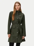 Kurtki damskie - Rains Kurtka przeciwdeszczowa 18130 Zielony Regular Fit - miniaturka - grafika 1