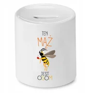 Skarbonki - SKARBONKA DLA CHŁOPAKA JEST OSOM PREZENT z Nadrukiem ze Zdjęciem - miniaturka - grafika 1