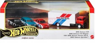 HOT WHEELS PREMIUM DIORAMA BRE DATSUN zestaw 4 autek - Samochody i pojazdy dla dzieci - miniaturka - grafika 1
