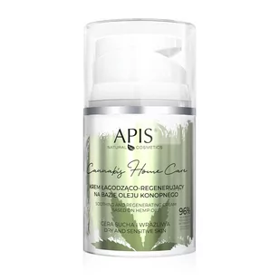 Apis Cannabis Home Care Łagodząco-regenerujący krem do twarzy na bazie oleju konopnego 50ml 51013-uniw - Kremy do twarzy - miniaturka - grafika 1