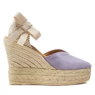 Espadryle damskie - Espadryle Manebi Hamptons Heart-Shaped Wedge Espadrilles W 1.3 WH Fioletowy - miniaturka - grafika 1