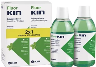 Płyn do płukania ust Kin Fluorkin Mouthwash 2x500 ml (8436026214428) - Płyny do płukania jamy ustnej - miniaturka - grafika 1