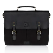 Torby męskie - Torba Męska Na Ramię Czarna Paolo Peruzzi T-07-Bl - miniaturka - grafika 1