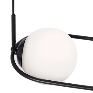 Lampa wisząca w kolorze czarno-białym, nad stół K-5102 z serii PARVA (｡◕‿◕｡) - Lampy sufitowe - miniaturka - grafika 2