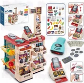 Zabawy w naśladowanie dorosłych - DUŻY SKLEP SUPERMARKET SKLEPIK KASA HIPERMARKET STRAGAN SKLEP DŹWIĘKI LED - miniaturka - grafika 1