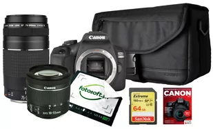 Canon EOS 2000D +18-55 DC III + 75-300 DC III - Aparaty Cyfrowe - miniaturka - grafika 1