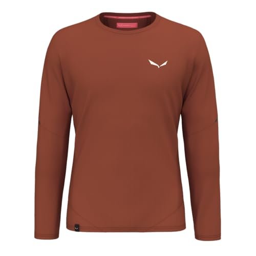 Salewa Pedroc Dry M L/S Tee Bombay Brown, M