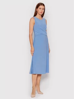 Sukienki - Ralph Lauren Lauren Sukienka koktajlowa 250861684002 Niebieski Slim Fit - grafika 1