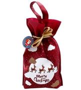 Opakowania i torebki na prezenty - Worek na prezenty czerwony świąteczna torebka 22×32 cm - miniaturka - grafika 1