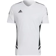 Koszulki męskie - ND05_K13680-M HA6290 Koszulka męska adidas Condivo 22 Jersey V-neck biało-czarna HA6290 r.M - miniaturka - grafika 1