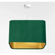 Lampy sufitowe - Lampa wisząca KWADRO SUE 40w20 zielona/złota - miniaturka - grafika 1