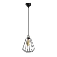 Lampy sufitowe - Czarna metalowa lampa wisząca Opviq lights Mando - miniaturka - grafika 1