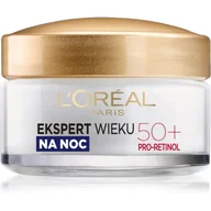 Kremy do twarzy - Loreal Ekspert Wieku 50+ przeciwzmarszczkowy krem ujędrniający na noc 50ml - miniaturka - grafika 1