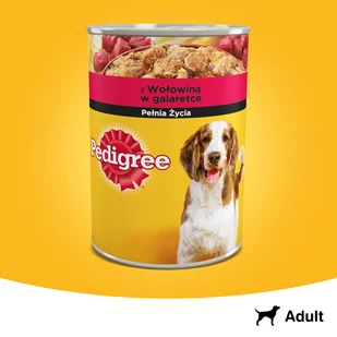 PEDIGREE Adult puszka 12x400g - mokra karma dla psów, z wołowiną w galaretce + Notes GRATIS - Mokra karma dla psów - miniaturka - grafika 6