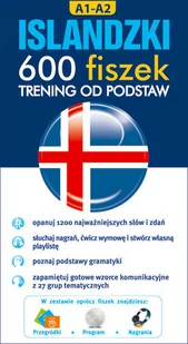 Islandzki 600 fiszek Trening od podstaw + CD - Książki obcojęzyczne do nauki języków - miniaturka - grafika 1