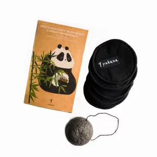 Płatki kosmetyczne wielokrotnego użytku z włókna bambusa 10 szt. + gąbka konjac Yukana - Waciki, płatki i patyczki kosmetyczne - miniaturka - grafika 1