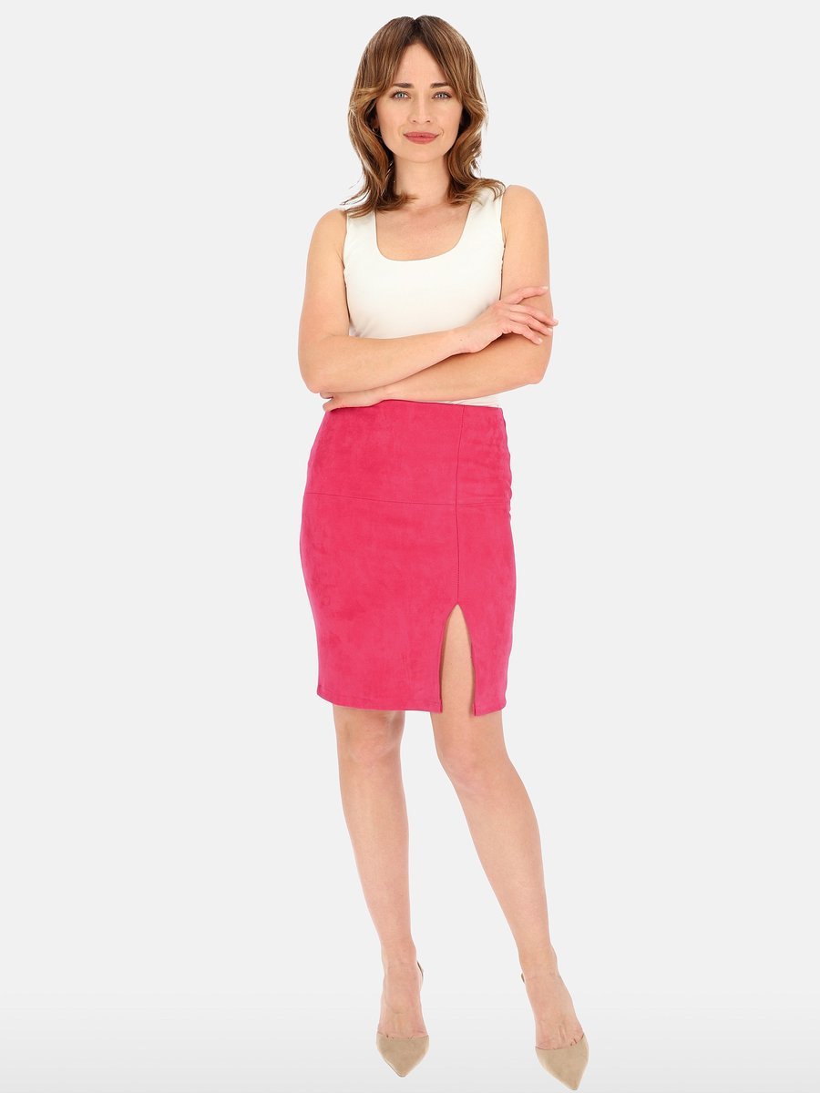 ZAMSZOWA SPÓDNICA DAMSKA DŁUGOŚCI PRZED KOLANO