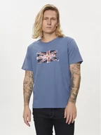 Koszulki męskie - Pepe Jeans T-Shirt Clag PM509384 Niebieski Regular Fit - miniaturka - grafika 1