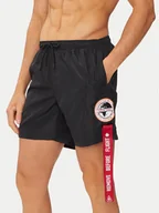 Kąpielówki męskie - Aeronautica Militare Szorty kąpielowe 241BW219CT2967 Czarny Regular Fit - miniaturka - grafika 1