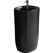 Umywalki - Mexen Irma umywalka wolnostojąca 50 x 46 cm, czarna mat - 26145170 - miniaturka - grafika 1