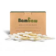 Waciki, płatki i patyczki kosmetyczne - Bambaw Bambaw Bambusowe patyczki do czyszczenia uszu - 400 sztuk - miniaturka - grafika 1