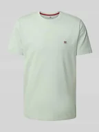 Koszulki męskie - T-shirt z wyhaftowanym logo - miniaturka - grafika 1