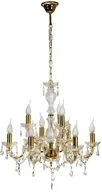 Lampy sufitowe - Złoty żyrandol świecznikowy w stylu klasycznym - Z006-Meros - miniaturka - grafika 1