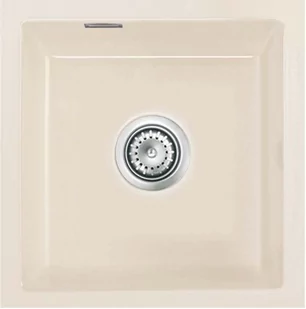 Zlewozmywak ceramiczny SYSTEMCERAM Mera 40 U Magnolie Korek automatyczny 5356 02 - Zlewozmywaki - miniaturka - grafika 1