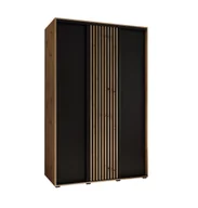 Szafy - Szafa przesuwna Garderoba SAPPORO 1 150 gł. 45 artisan/czarny - miniaturka - grafika 1
