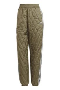Spodnie damskie Adidas Pants pikowane khaki-M - Spodnie damskie - miniaturka - grafika 1