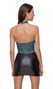 Cotelli Dress Black/Teal - Spódniczka z gorsetem, Czarny Wariant/Rozmiar: XL  << DYSKRETNIE   |   DOSTAWA 24h   |  GRATISY - Sukienki - miniaturka - grafika 5