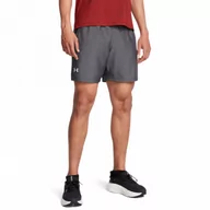 Spodnie sportowe męskie - Męskie spodenki do biegania Under Armour UA Launch 7\'\' Heather Shorts - szare - UNDER ARMOUR - miniaturka - grafika 1