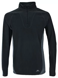 Trespass Thriller, Black X, S, zestaw podstawowej warstwy (spodnie i top z długim rękawem) 160 g/m² dla dorosłych, unisex, mały, czarny - Zestawy męskiej odzieży sportowej - miniaturka - grafika 1