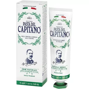 Del Capitano pasta do zębów ziołowa, 75 ml - Pasty do zębów - miniaturka - grafika 1