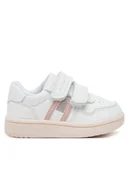Buty dla dziewczynek - Tommy Hilfiger Sneakersy Flag Low Cut Velcro Sneaker T1A9-33730-1439 M Biały - miniaturka - grafika 1