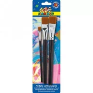 Farby i media malarskie - Titanum Pędzle artystyczne płaskie 3 szt. - miniaturka - grafika 1