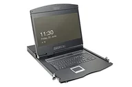 Konwertery sieciowe i transceivery - Digitus 19 KVM console 19 TFT 8p Cat5 (DS-72211-4GE) - miniaturka - grafika 1