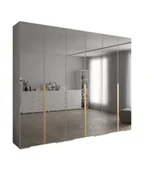 Szafy - Szafa uchylna Garderoba lustro INOVA 1 300 gł. 47 biały - miniaturka - grafika 1
