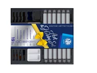 Przybory szkolne - Zestaw artystyczny ASTRA ARTEA 19 el. Farby akrylowe 12 kol×12 ml, 3 pędzle, ołówek, gumka, temperówka, paletka - miniaturka - grafika 1