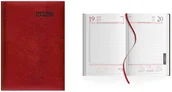 Kalendarze - Kalendarz 2026 książkowy A5 dzienny czerwony Sk2 - kalendarz - miniaturka - grafika 1